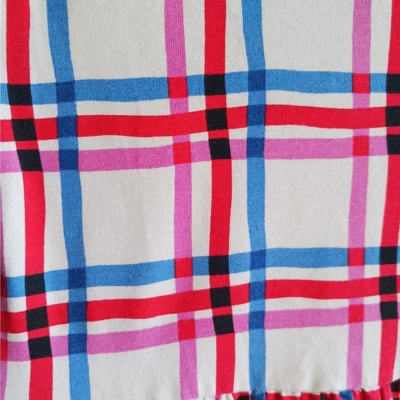 HANNA Andersson Dress 100 Girls 4 Colorful Plaid Tiered Twirl - Picture 6 of 9